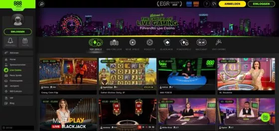 888 Live-Casino