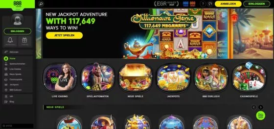Offizielle Website von 888 Casino