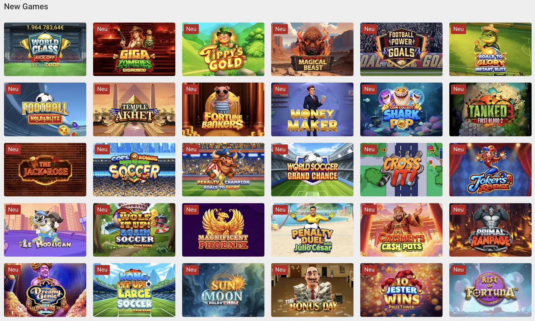 Neue Spiele und Spielautomaten im Interwetten Casino 