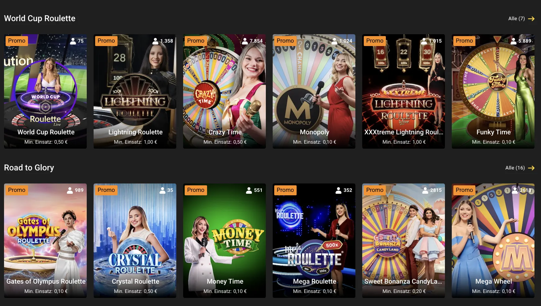Roulette und andere Spiele im Interwetten Live-Casino