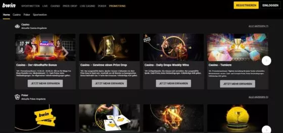 Bwin Casino-Aktionen