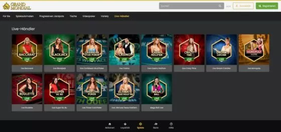 Grand Mondial Live-Casino