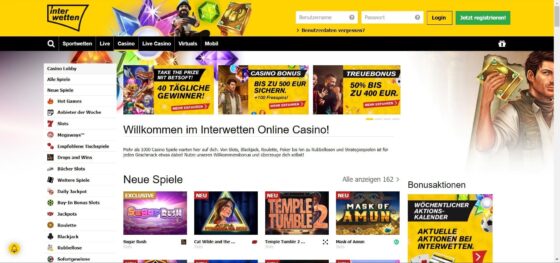 Offizielle Website der Interwetten Casino