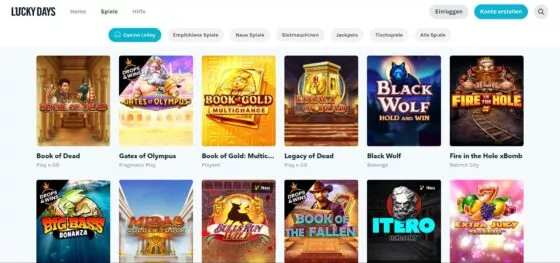 Lucky Days Casino-Spielautomaten
