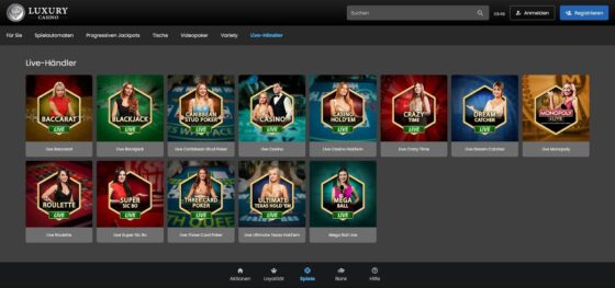 Live Dealer Spiele