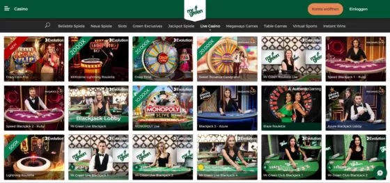 Mr Green Live-Casino