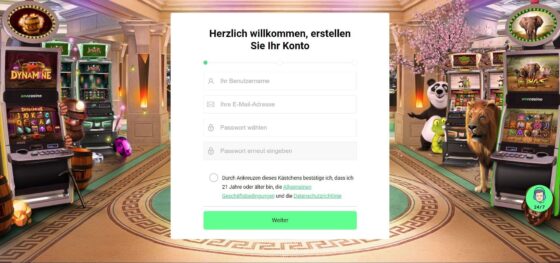 Anmeldung One Casino