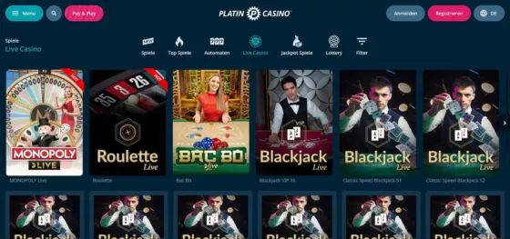 Platin Live-Casino