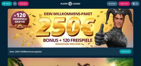 Platin Casino-Aktionen
