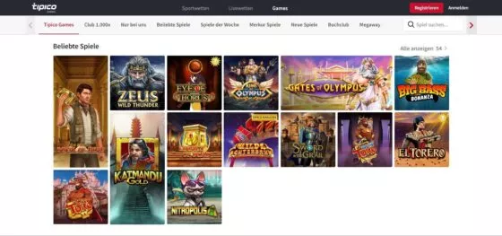Tipico Casino-Spielautomaten