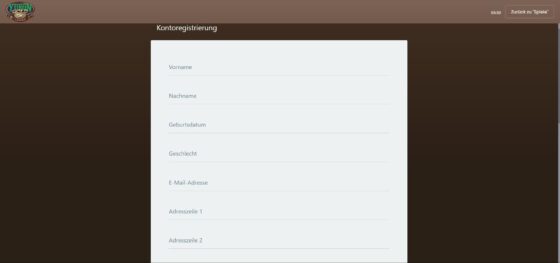 Anmeldung Yukon Gold Casino