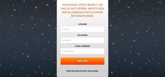 Anmeldung Zodiac Casino