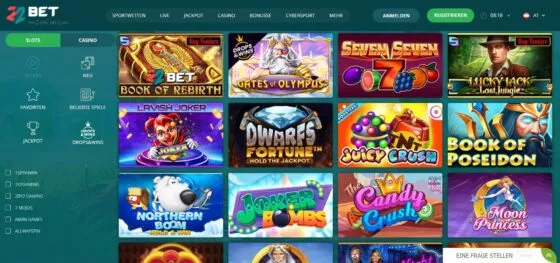 22Bet Casino-Spielautomaten