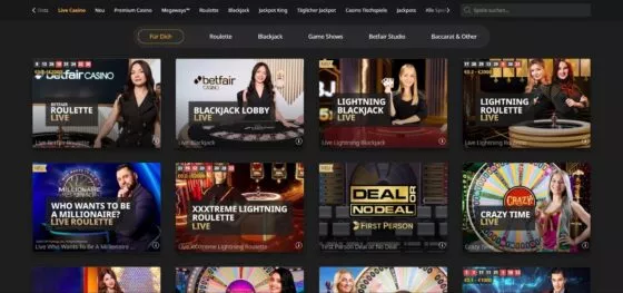 Betfair Live-Casino