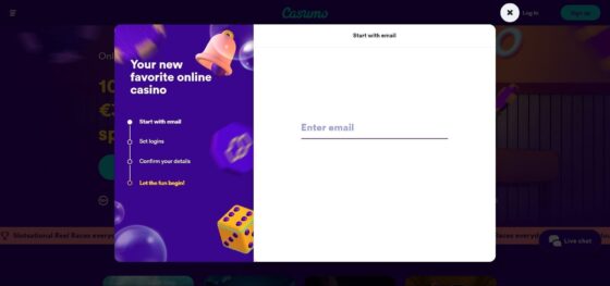 Anmeldung Casumo Casino