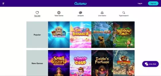 Casumo Casino-Spielautomaten