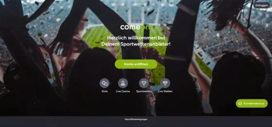 Offizielle Website von ComeOn Casino