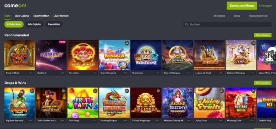 Spielautomaten ComeOn Casino