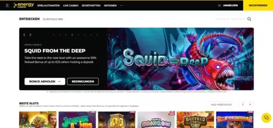 Offizielle Website von Energy Casino