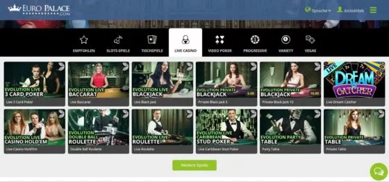 Euro Palace Live-Casino