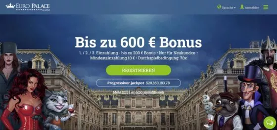 Offizielle Website von Euro Palace Casino