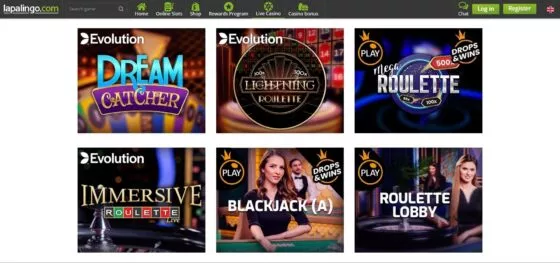 Lapalingo Live-Casino