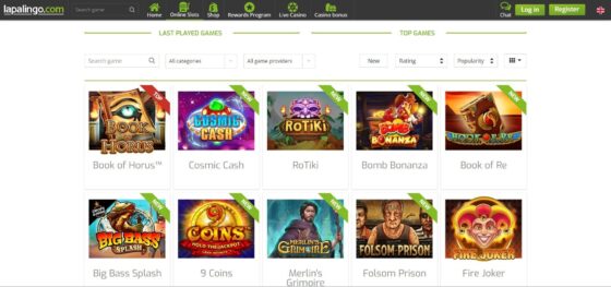 Spielautomaten Lapalingo Casino