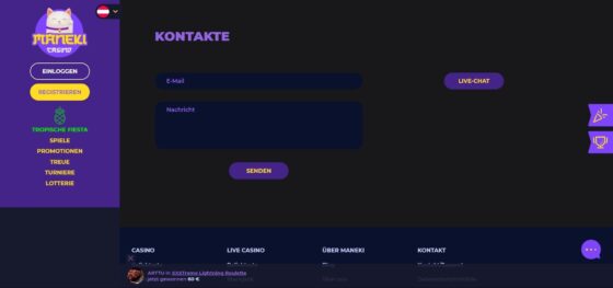 Kontakte Maneki Casino