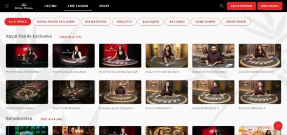 Royal Panda Casino-Spielautomaten