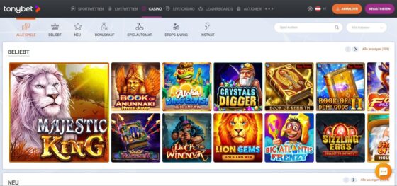 Spielautomaten TonyBet Casino