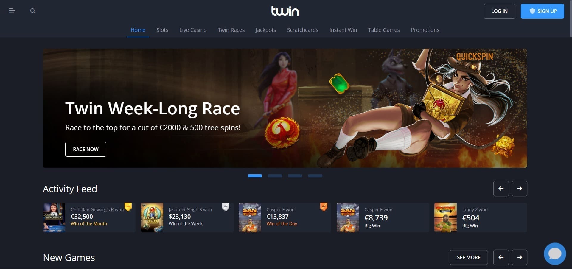 Offizielle Website der Twin Casino