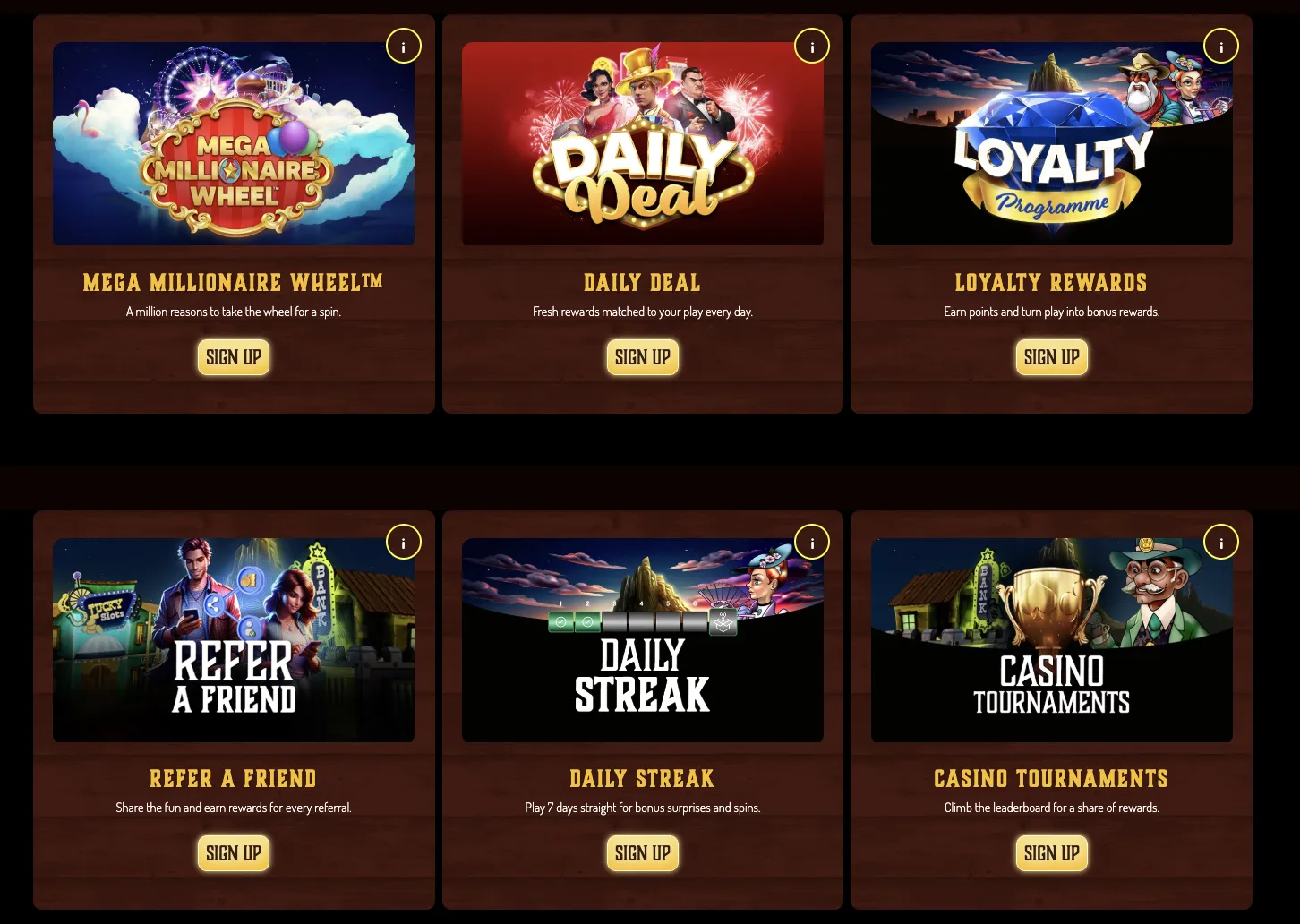 Verfügbare Boni im LuckyNugget Casino
