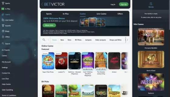 Offizielle Website von BetVictor Casino