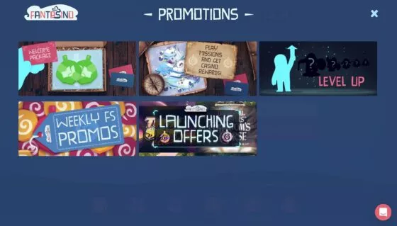 Fantasino Casino-Aktionen