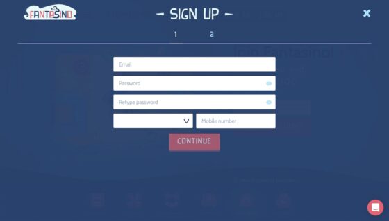 Anmeldung Fantasino Casino