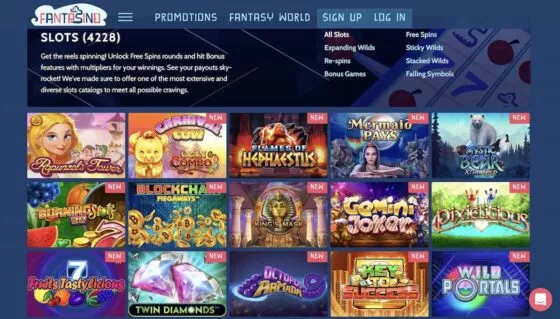 Fantasino Casino-Spielautomaten