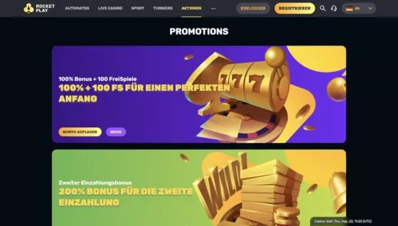 Rocketplay Casino-Aktionen