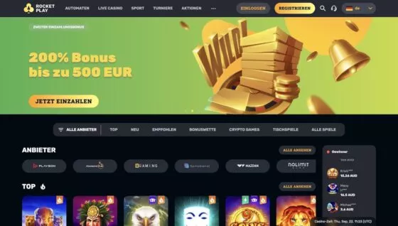 Offizielle Website von Rocketplay Casino