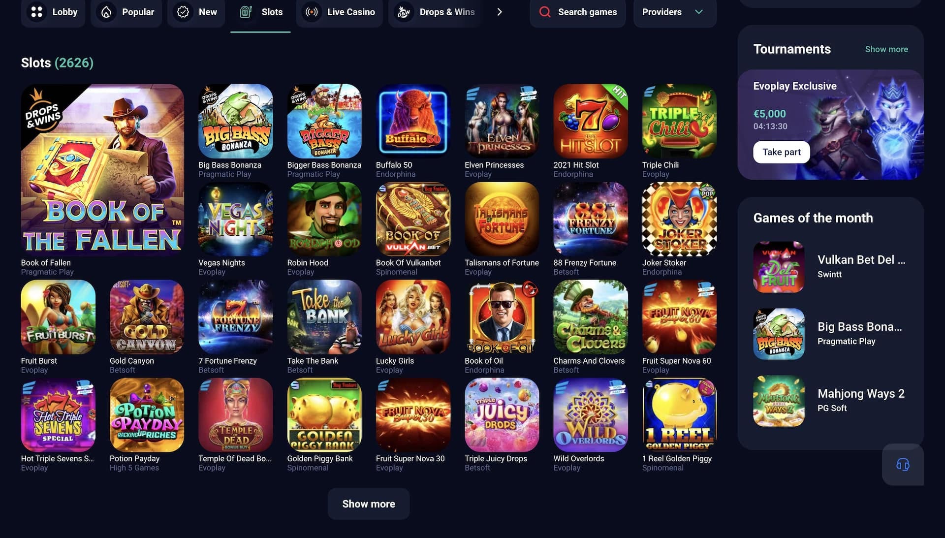 Spielautomaten Vulkanbet Casino