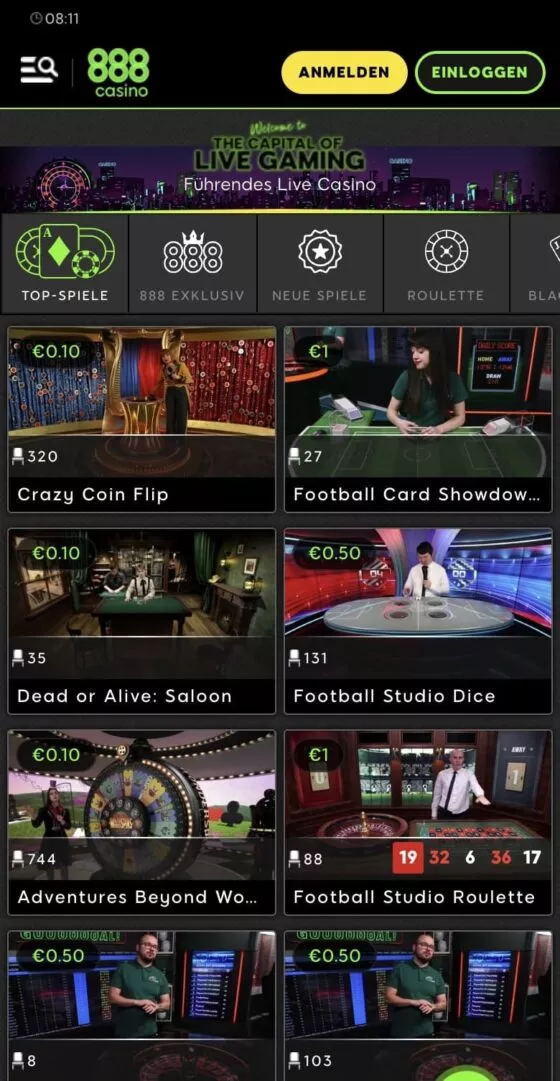 888 Live-Casino