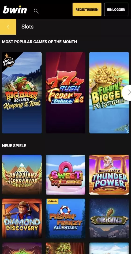 Bwin Casino-Spielautomaten