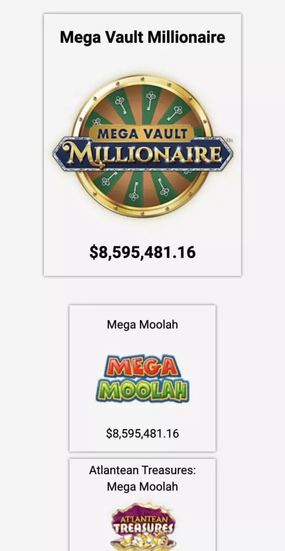 Luxury Casino jackpot