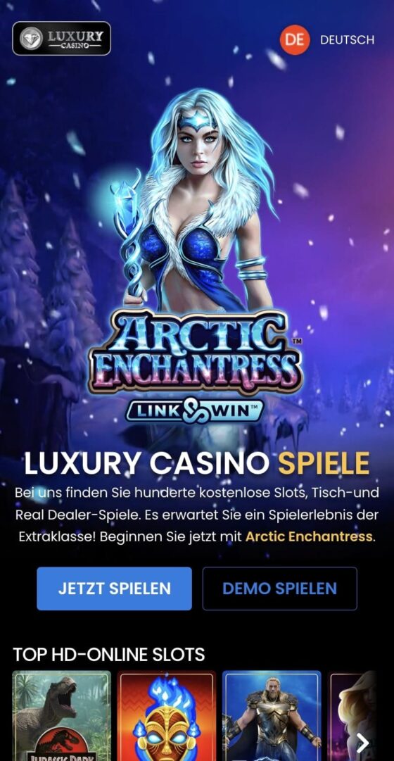 Luxury Casino mobile Applikation