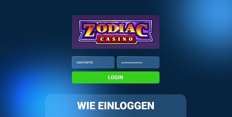 Zodiac Casino einloggen