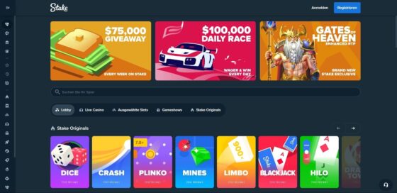 Offizielle Website der Stake Casino
