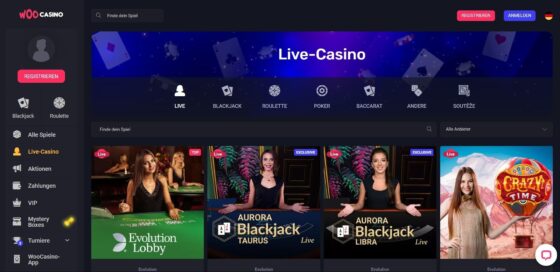 Live Dealer Spiele