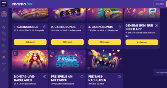 Chacha.Bet Kampagnes