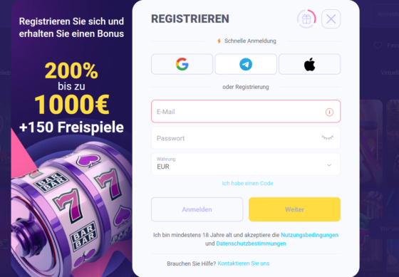 Chacha.Bet Regisrtieren