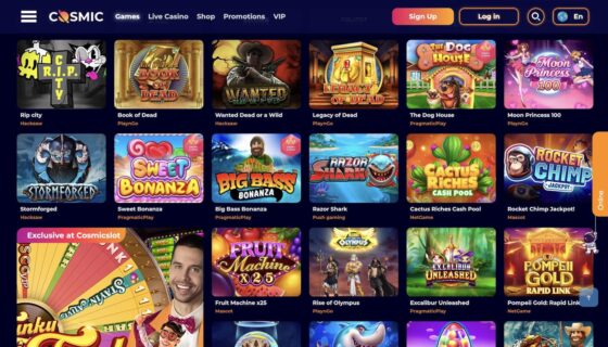 Lücken in CosmicSlot Casino