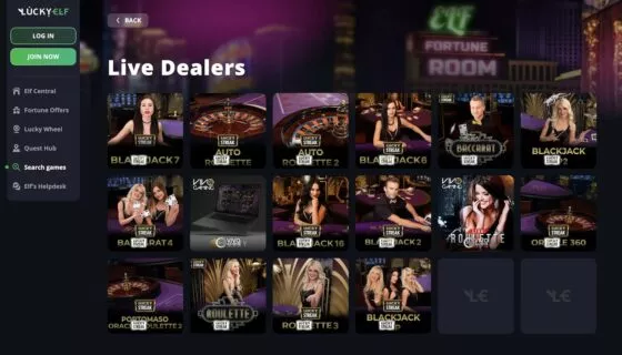 LuckyElf Live-Casino